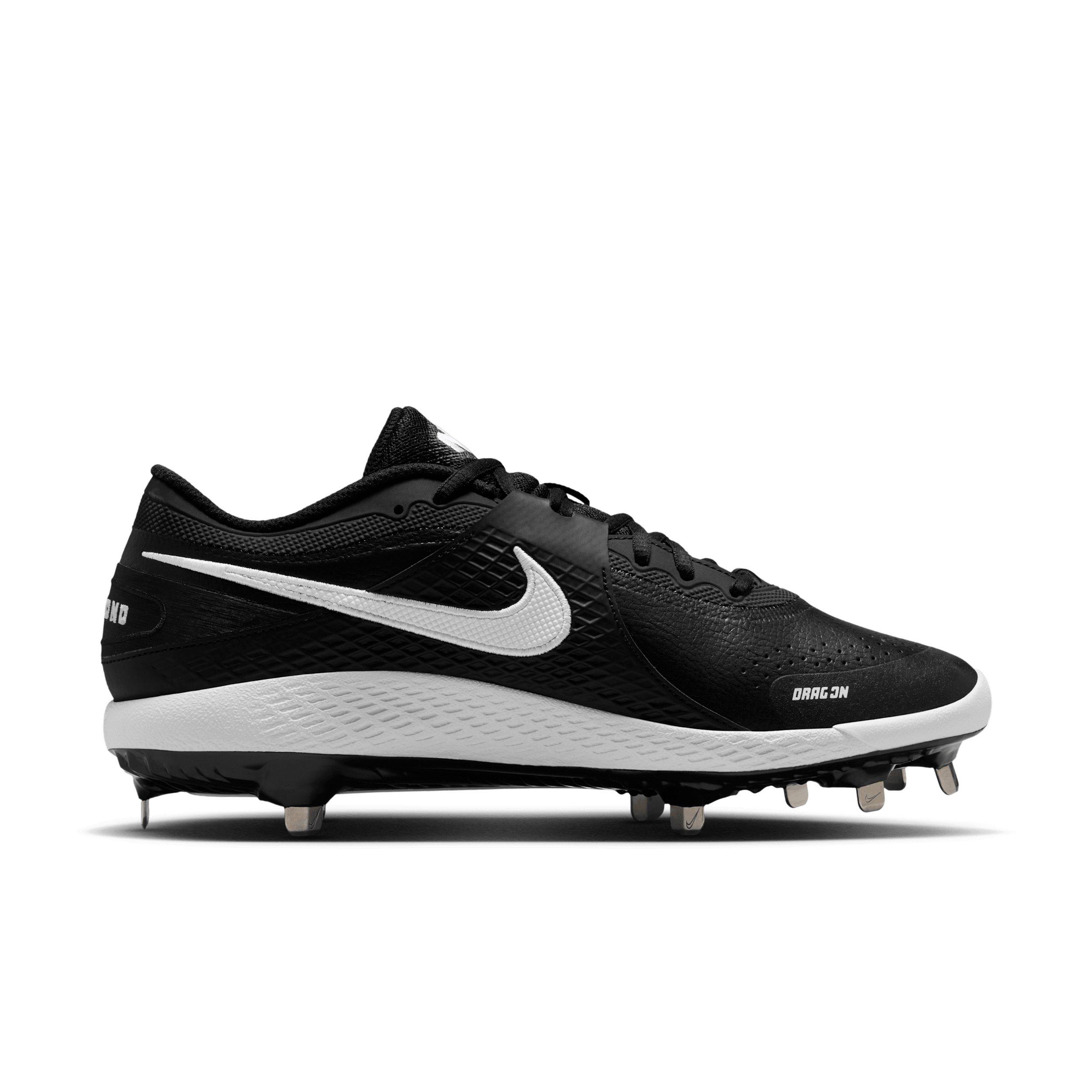 Nike Diamond Gamer MTL "Black/White" Men's Baseball Cleat - BLACK/WHITE